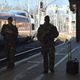 French soldiers patrol at the railway station in Strasbourg, eastern France, on March 22, 2016, following triple bomb attacks in Brussels that killed about 35 people and left more than 200 people wounded.
PATRICK HERTZOG/Getty Images